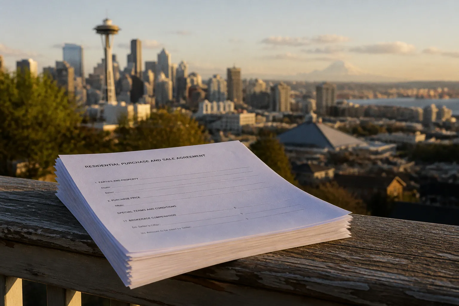 NWMLS purchase agreement: before and after commission reforms
