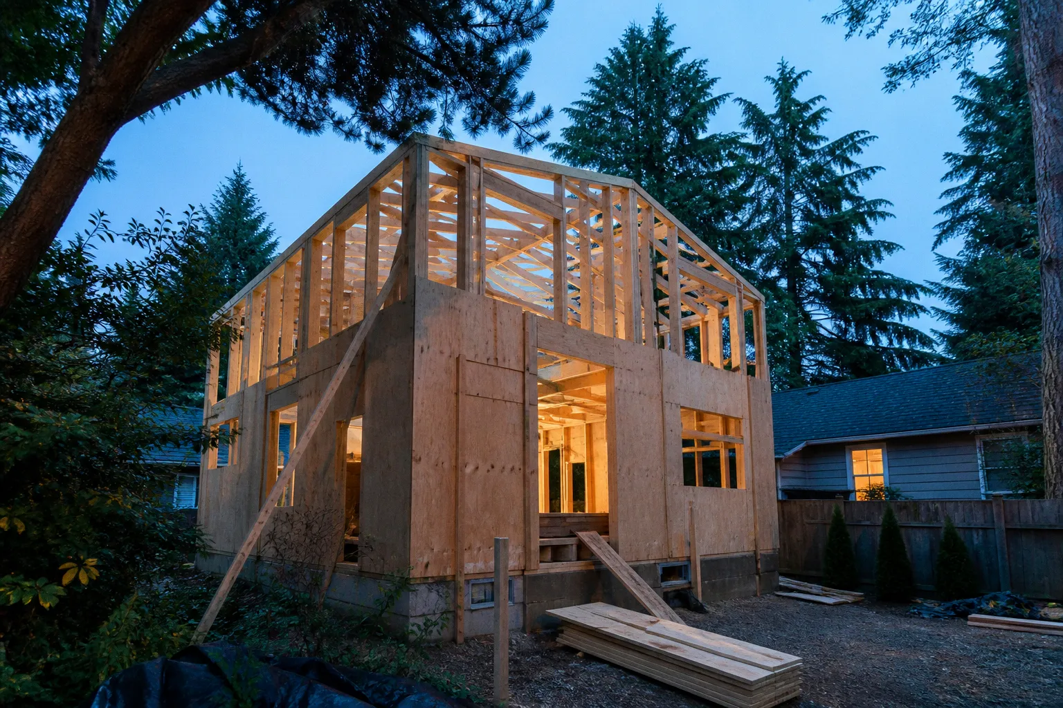 Seattle backyard cottage: a four-phase DADU project