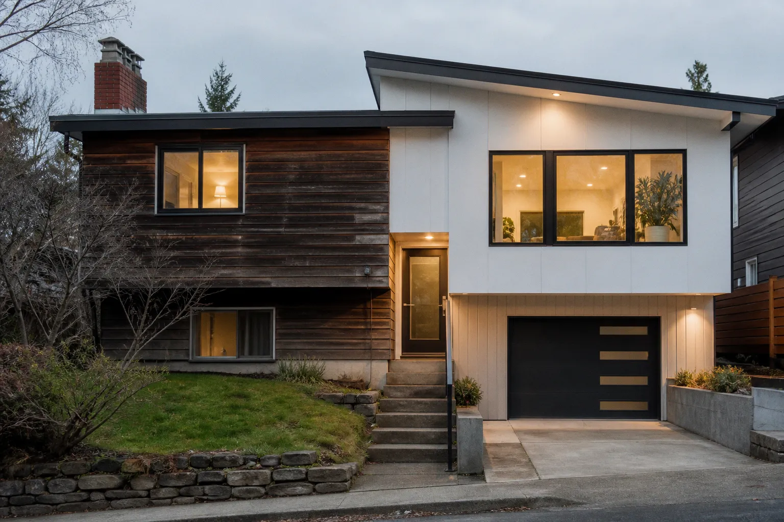 Seattle split-level remodels: before and after analysis